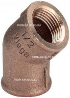 Отвод 45° Viega 3121 - 1/2" (ВР/ВР, резьбовой, бронза без покрытия)